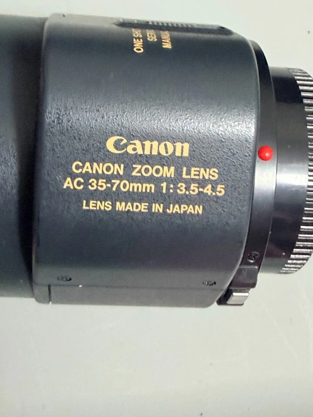 Vintage Canon T80 With a 244T Speedlite Flash Unit Zoom Lens AC 35-70*Read*